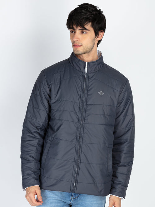 Mens Quilted Reversible High Neck Jacket