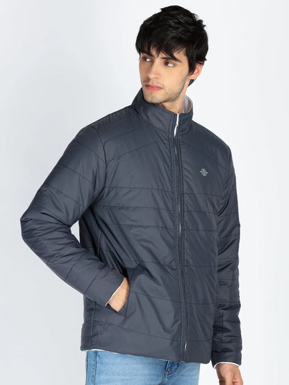 Mens Quilted Reversible High Neck Jacket