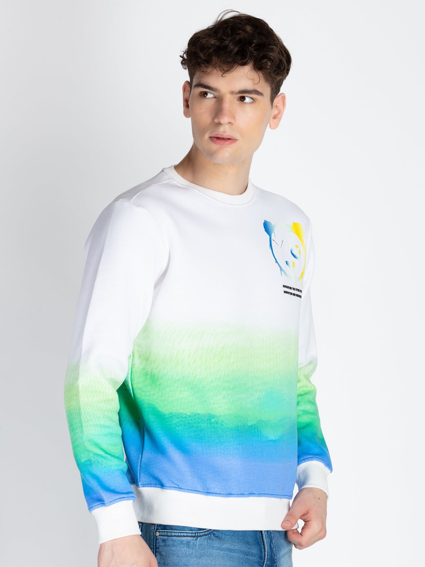 Mens All Over Printed Sweatshirt