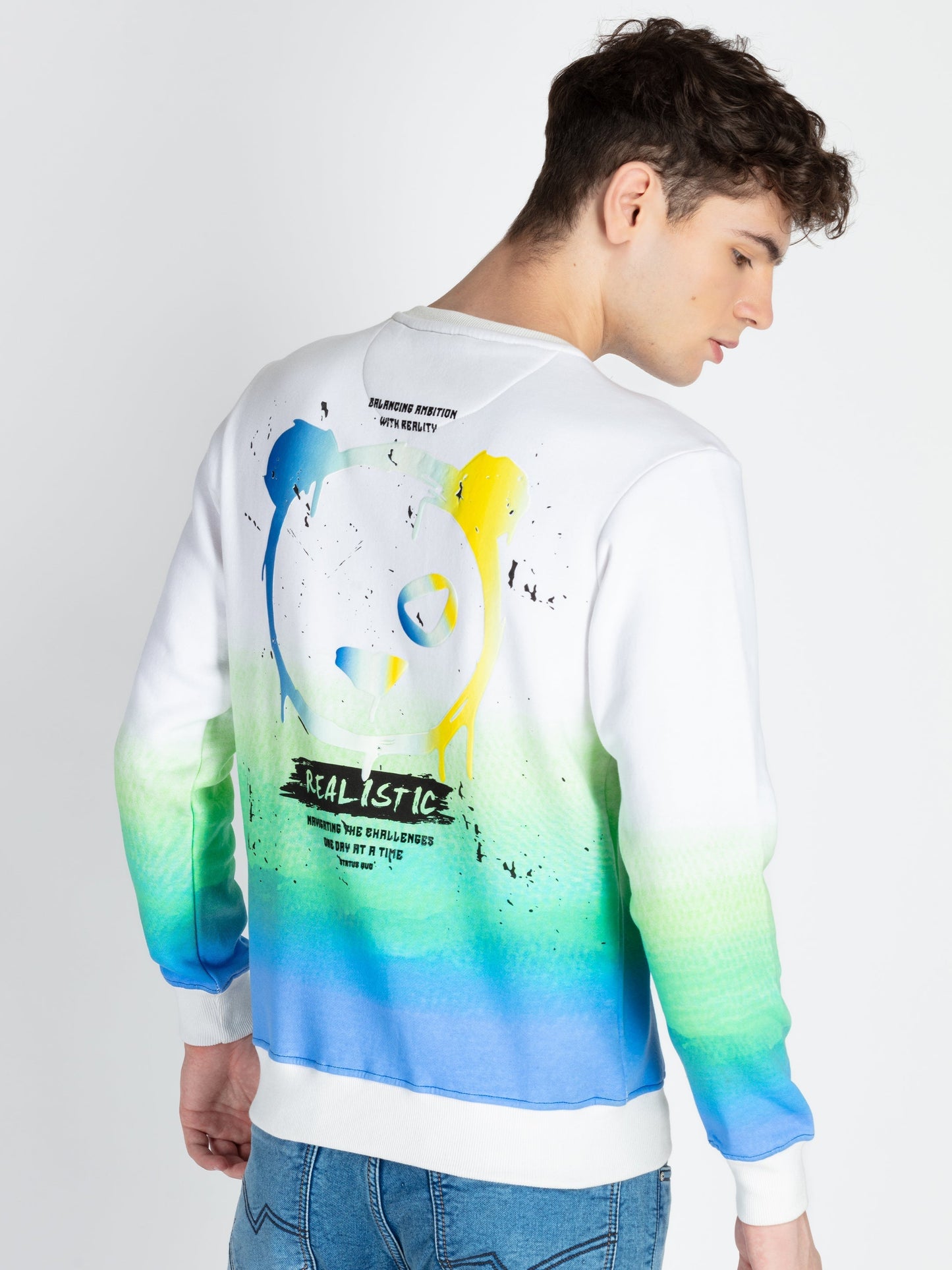 Mens All Over Printed Sweatshirt