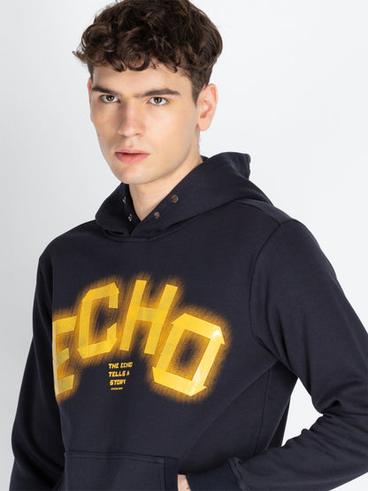 Mens Solid Hooded Sweatshirt